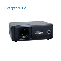 Proyector Everycom X21 1080P, Reproductor de Video Casero, Mini Proyector LED