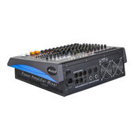 HLG10P Console de mixage professionnelle 10 canaux avec double égaliseur 9 bandes et OTG pour scène, studio, événements en direct, système de sonorisation