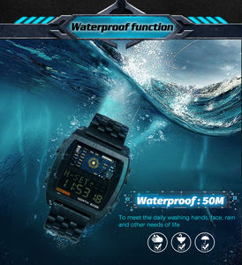 NORTH EDGE <span class=keywords><strong>2022</strong></span> Reloj digital para hombre Retro Industrial Metal Estilo Impermeable 50M Relojes deportivos para hombres Hora <span class=keywords><strong>mundial</strong></span> reloj de hombre - Product Image 6