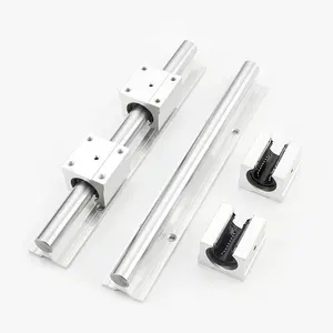 SBR12 SBR16 SBR20 SBR25 Aluminium Linearbewegung Führungsschiene Linearführungsschieber Blocklager für CNC-Maschine