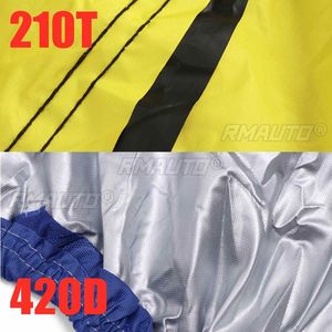 ผ้าคลุมเจ็ทสกีกันน้ำ 600D/420D/210T ผ้าคลุมเรือยนต์กันฝุ่น ป้องกันรังสียูวี 380x260 ซม. 360x250 ซม. 420x300 ซม. แบบสากล - Product Image 5