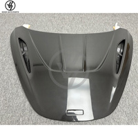 Nouveau capot de voiture en fibre de carbone sèche style R pour 720S 2015-2018, finition brillante, tissage sergé, kit carrosserie noir