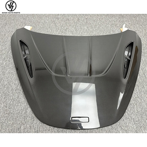 New R Style Dry Full Carbon Fiber Car <b>Bonnet</b> for 720S 2015-2018 Glossy Twill Weave Black Body Kit - Product Image 2