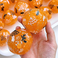 Nouveauté : Jouet anti-stress artisanal à presser, boule moelleuse et craquante, jouet citrouille moelleux et craquant pour Halloween