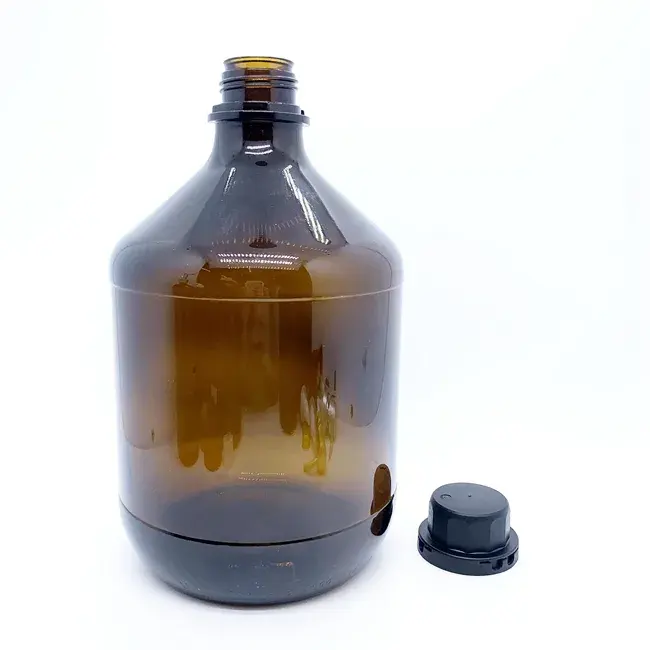 Botol reagen 2500ml Farmasi Kimia 2,5 l botol kaca Amber
