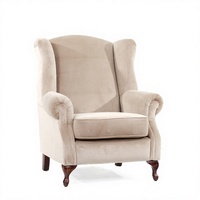Canapé Chesterfield de luxe en tissu, design moderne, mobilier de salon, rembourrage en éponge, un siège, pieds en métal