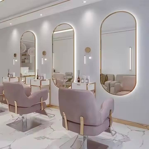 Espejo de Pared Moderno y <span class=keywords><strong>Grande</strong></span> para Salón de Belleza, Dorado, con Iluminación LED para Peluquería y Maquillaje - Product Image 5