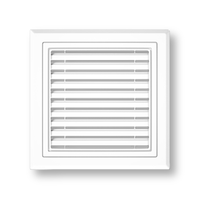 24x24 Grilles et registres de grille de diffuseur d'air en plastique ABS pour plafond carré CVC pour couvercles de ventilation de climatisation