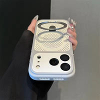 Coque de téléphone de luxe avec support et dissipation thermique pour iPhone 18 Pro 12 13 14 15 16 17 Pro Max Plus, étui magnétique mat antichoc