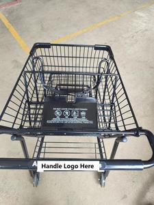 MOQ 50 יחידות טכניבלט 5640 עגלת קניות דו-קומתית, גלגלי PU 5 אינץ' צבועים באבקה בסגנון אמריקאי עגלת סופרמרקט דו-קומתית - Product Image 5