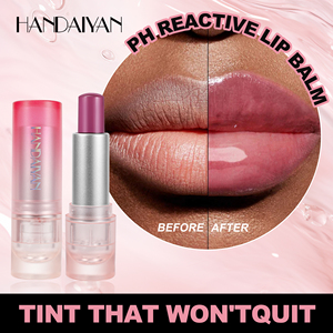 HANDAIYAN <span class=keywords><strong>Baume</strong></span> à lèvres réactif au pH, effet rosé et chauffant, teinte gelée fruitée hydratante, anti-gerçures, Offre My Label - Product Image 5