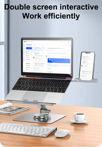Soporte giratorio personalizado para portátil 2025 para escritorio, elevador ajustable para portátil, soporte para portátil de 17,9 pulgadas para <span class=keywords><strong>Mac</strong></span> de oficina en casa - Product Image 2