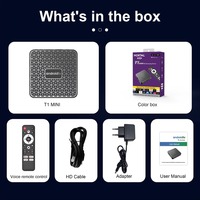 Smart TV BOX con Control Remoto por Voz de Google, Android TV Box Mortal T1mini 4K, Reproductor Multimedia, WIFI, RK3518, 8GB, 2GB, 16GB, TV Box ATV