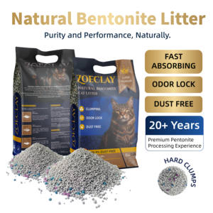 Vente fournisseur Meilleure litière pour chat <span class=keywords><strong>de</strong></span> marque premium Sans poussière Verrouillage des odeurs Forte agglomération Écologique Litière pour chat en bentonite Sable - Product Image 1
