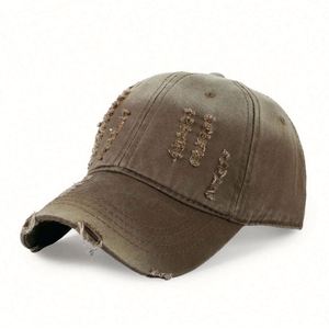 Wholesale Unisex Adjustable <b>Women</b> Men Vintage Distressed Washed Cotton Fed Baseball <b>Caps</b> - Product Image 6