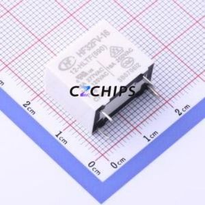 HF32FV-16/12-HLTF(590) Power Relay Through hole,10.2x18.4mm Relay 12V 1 Normally Open: 1A (SPST-Normally Open)::: 4 277V-AC - Product Image 1