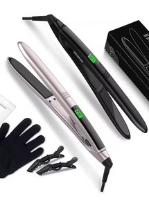 Nouveau design 2026 – Lisseur professionnel PTC à kératine de haute qualité, multi-langues, en céramique de titane, portable - Product Image 6