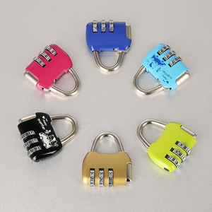 <b>Mini</b> Combination Lock Zinc Alloy Resettable Password Padlock For Drawer Cabinet <b>Backpack</b> Luggage Student Dormitory Use - Product Image 2