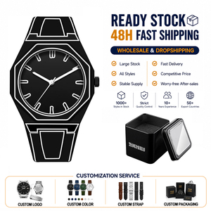 Reloj de Cuarzo Negro Pintime Nuevo, con Diseño de <span class=keywords><strong>Anime</strong></span> Moderno, Líneas Bidimensionales, Estilo Artístico, <span class=keywords><strong>para</strong></span> Estudiantes, Hombres y Mujeres - Product Image 1