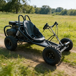 Kart <span class=keywords><strong>de</strong></span> <span class=keywords><strong>course</strong></span> tout-terrain robuste à siège unique avec cage <span class=keywords><strong>de</strong></span> sécurité – Vente en gros usine - Product Image 3