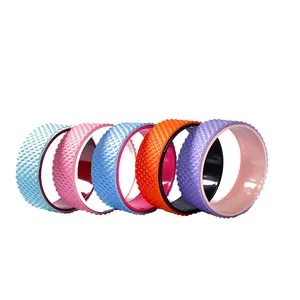 Huayi Massage Back Roller Wheel Back Stretcher For Stretching And Back Pain Relief Best Balance Accessory Yoga Wheels