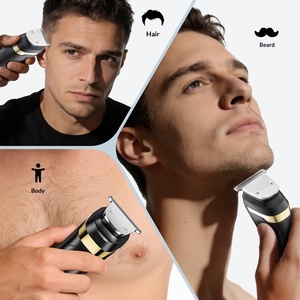 ชุดเครื่อง<span class=keywords><strong>โกน</strong></span>หนวด<span class=keywords><strong>ไฟ</strong></span>ฟ้า 2-in-1 พร้อมเครื่องเล็มหนวดเครา แบบไร้สาย ชาร์จไฟได้ สำหรับผู้ชาย แบตเตอรี่ 1200mAh ใช้งานได้นาน 180 นาที - Product Image 2