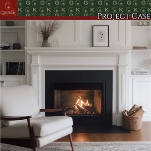 GOLDKING - Revestimiento de Mármol <span class=keywords><strong>Blanco</strong></span> Carrara, Losas Cortadas a Medida para Casas de Lujo, Kit Completo de Revestimiento de Chimenea Incluido - Product Image 6