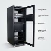 W-TEL Armoire de télécommunications intégrée intelligente micro-mini pour centre de données, rack de serveur 42U, rack modulaire, centre de données intérieur avec sécurité