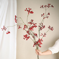 AR-521 Zuoyi 112Cm 13 Takken Kunstfruit Bessen Graan Rotan Bessen Takje Tak Voor Kunst