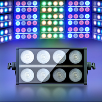 SHEHDS 350W 8 Yeux LED Blinder Light RGBW 4-en-1 Lumière DJ DMX512 Projecteur de Scène pour Concerts, Boîtes de Nuit et Discothèques