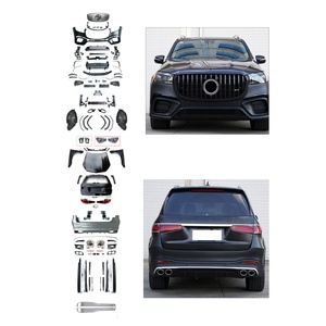 2013-2019 <b>Car</b> Modification Upgrade 2024+GLS53 AMG Old to New Surround Kit Front Bumper Rear Bumper Suitable for Mercedes Benz GL - Product Image 1