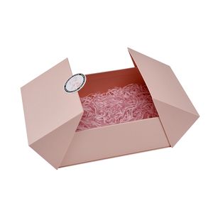 Promotion de Gros Boîte Cadeau de Luxe Rose OEM Chinois Magnétique Double Face pour la Saint-Valentin avec Revêtement UV et Gaufrage - Product Image 5