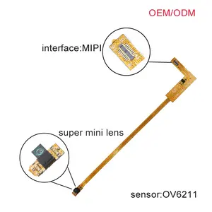 HZOEM低電力OV6211 OmniVision HDCMOSセンサー90度広角レンズミニmipiインターフェイスカメラモジュール400*400