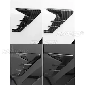 2 piezas de cubiertas para paneles laterales de coche, alerones, cubiertas antipolvo y protectores de cámara para Tesla Model 3 Y 2021-2023, para decoración y modificación - Product Image 4