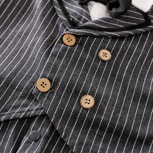 Set di Abbigliamento per Bambini con Etichetta Privata, Camicia Grigia a Maniche Corte e Jeans, Stile Preppy, Set Invernale per Ragazzi - Product Image 4