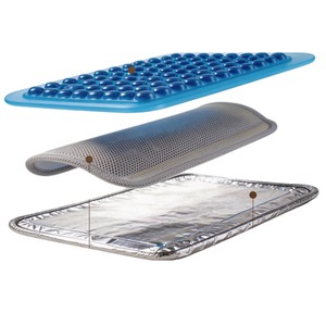 Coussin de siège en gel rectangulaire bleu, rafraîchissant, pour voiture et bureau - Product Image 1