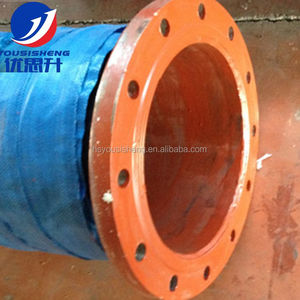 Bán buôn chịu mài mòn linh hoạt đường kính lớn BƠM BÊ TÔNG, đường hầm hút và xả Ống cao su với mặt bích - Product Image 4