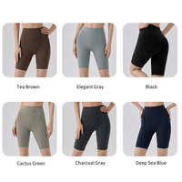 NCLAGEN Short de yoga taille haute pour femme, respirant, séchage rapide, effet ventre plat, compression, sans ligne T, rehaussement des hanches, style cycliste