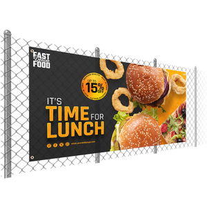 Wholesale Price Construction Fence Mesh Banner 12x12 Grid PVC Free Design Vinyl Mesh Banners