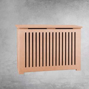 Étagère de radiateurs modernes épaissir blanc à hautes lattes verticales couvercle de <span class=keywords><strong>radiateur</strong></span> armoire en <span class=keywords><strong>bois</strong></span> - Product Image 5