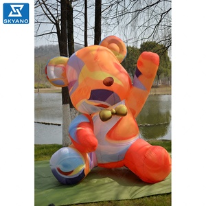 Inflable latte arte oso modelo dibujos animados oso vacaciones decoración publicidad escultura inflable - Product Image 3