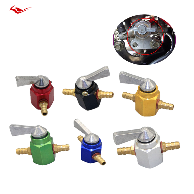 BN New Racing 6mm Gasoline Fuel Tank Switch Faucet Shut Valve for Motorcycle Fuel System