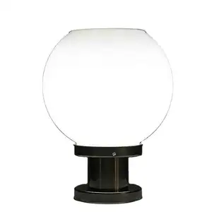 Ngoài Trời 250 MM Năng Lượng Mặt Trời Vườn Bóng Ánh Sáng Với Từ Xa Không Thấm Nước Acrylic Globe Trang Trí Trụ Cột Đèn Cho Vườn/Sân/Biệt Thự