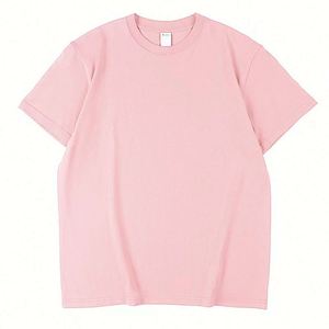 Design Custom logo Pure Cotton T-<b>shirt</b> High Quality Solid Color Casual Style logo Custom Design - Product Image 6