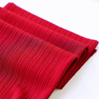 Tissu texturé à fines rayures 95% acétate 5% élasthanne, texture 3D avec drapé luxueux, pour vêtements/pantalons haut de gamme pour femmes