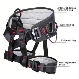 Harnais de sécurité professionnel demi-corps, ceinture épaisse, équipement de sécurité pour l'escalade et la toiture, protection de la taille - Product Image 5