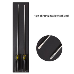 Jeu de tournevis professionnels en acier S2 extra longs, magnétiques, cruciformes et plats, robustes, pour usage industriel, outil manuel - Product Image 5