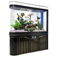 Aquarium intelligent en verre flottant en forme de balle, nouveau modèle 2024 JS5646, bassin pour poissons rouges à circulation automatique et température constante