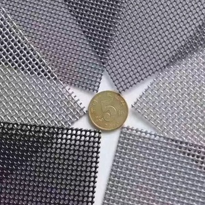 Moustiquaire de sécurité / Maille anti-effraction en acier inoxydable pour fenêtre, couleur noire, maille carrée tissée - Product Image 5