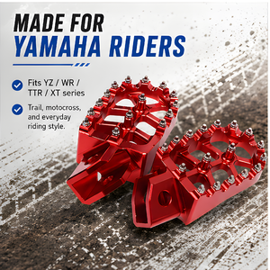 Reposapiés de Aluminio CNC para Motocicleta <span class=keywords><strong>YAMAHA</strong></span> YZ WR TTR <span class=keywords><strong>XT</strong></span> 80 90 110 <span class=keywords><strong>125</strong></span> 200 250 490 500, Accesorios para Pedales - Product Image 4